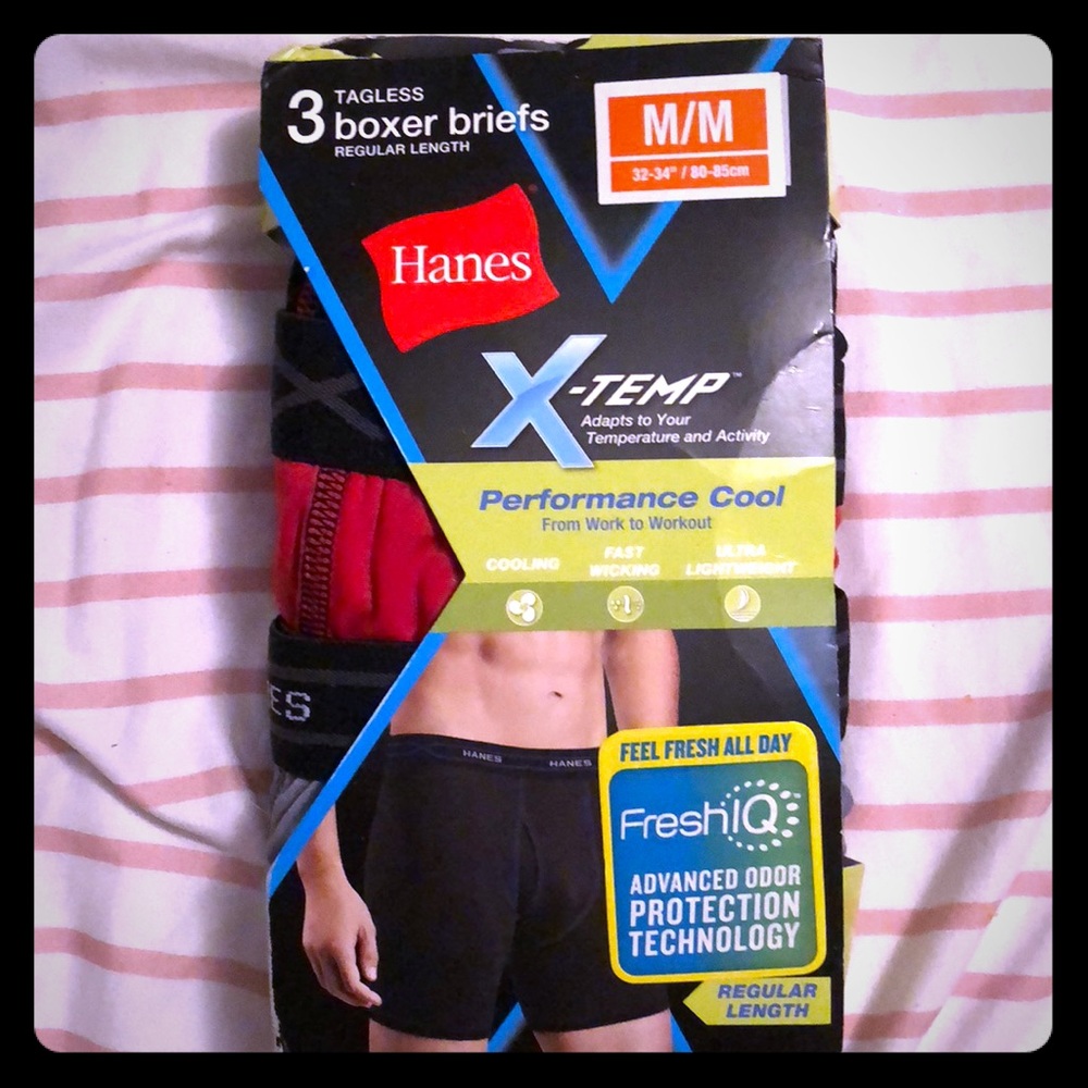 Hanes X-Temp boxer briefs